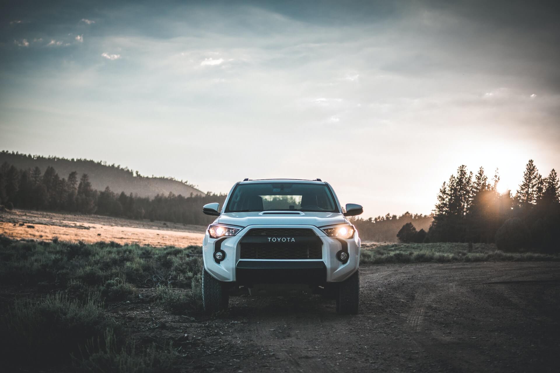 photo of a brand new toyota